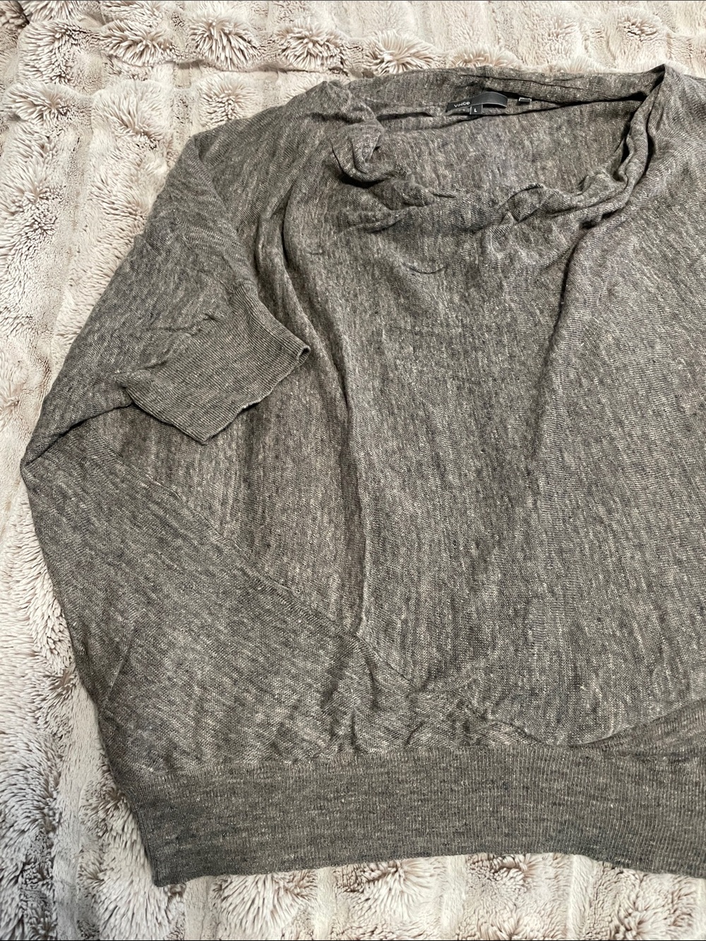 Vince Heather Gray Cowl Neck Sweater